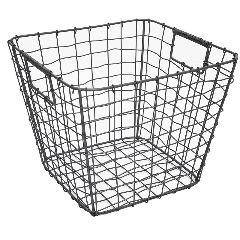 Gracie Oaks Square Wire Basket Wayfair Canada